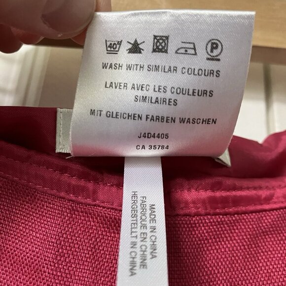 Precis Linen Skirt Womens 14 Petite Pink Floral Embroidered A-Line Midi - Picture 3 of 8